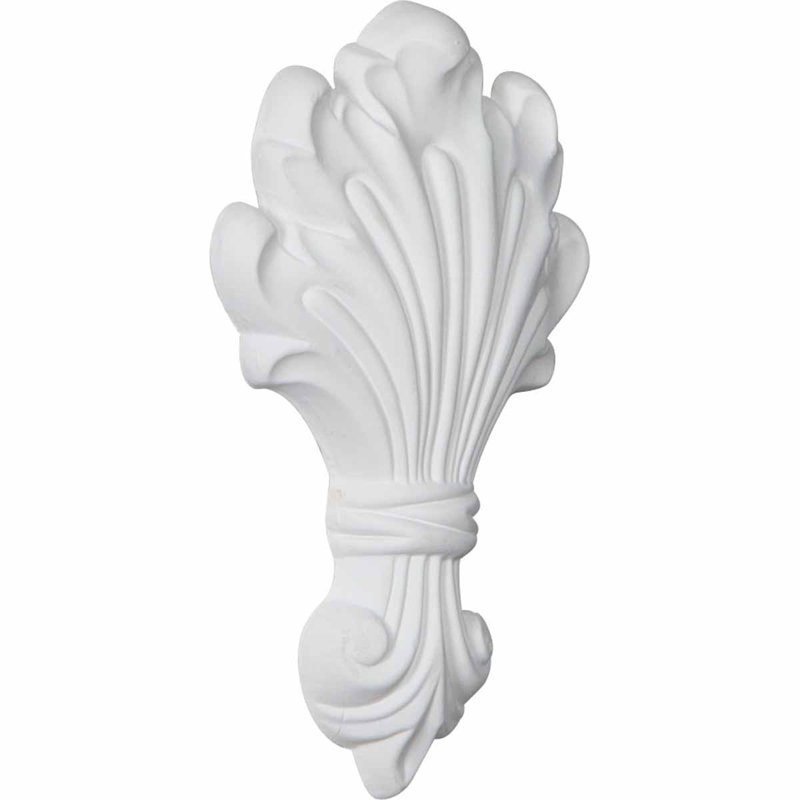 Harvest 6.12'' H x 4'' W x 0.75'' D Urethane Onlay Scroll