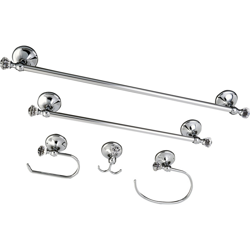 ensemble de quincaillerie de salle de bain 5 pièces Celebrity, Chrome
