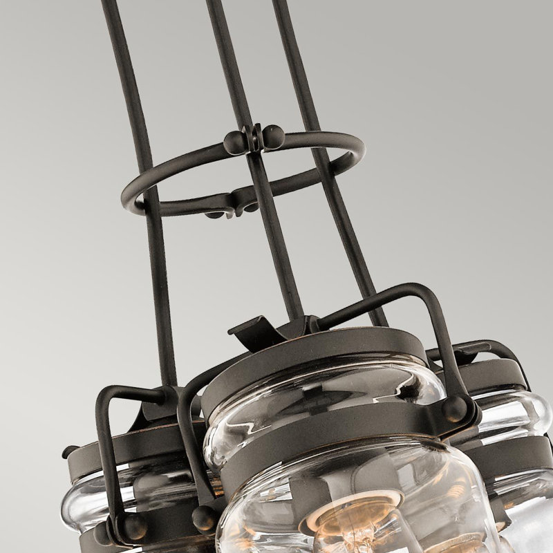 Briggs 3 - Light Oil Rubbed Bronze Cluster Pendant