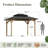 10x12 FT Solid Wood Gazebo