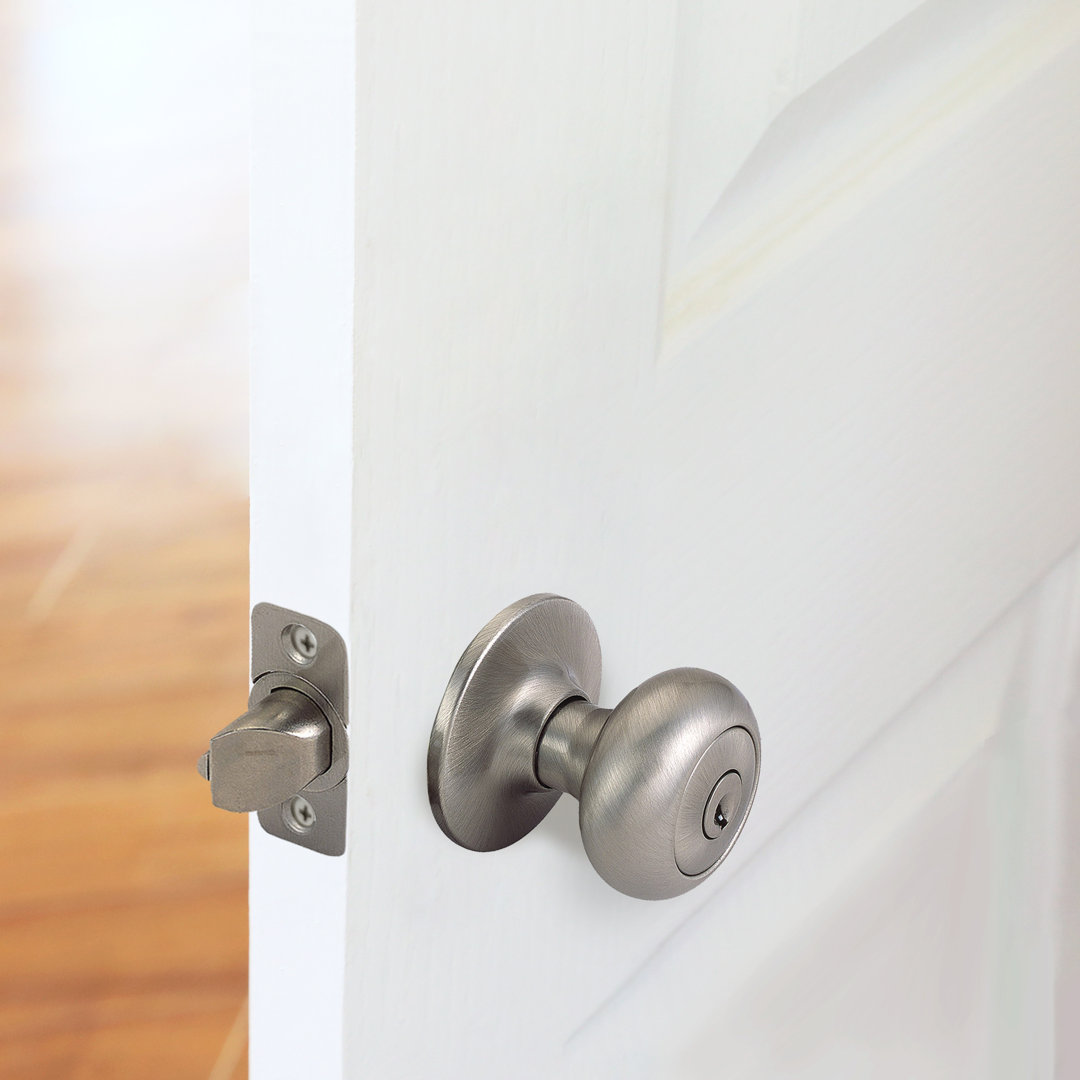 Cambridge Universal 6-Way Latch Keyed Entry Door Knob Design House Latch 