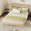 Grand lit plateforme en bois massif avec tête de lit en rotin Boho-1457258672-1469483821-1457258677