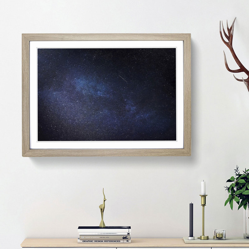 Universe in Abstract Vol.54 in Abstract - Picture Frame Graphic Art Print, 36cm H x 48cm W x 2cm D, Oak Framed