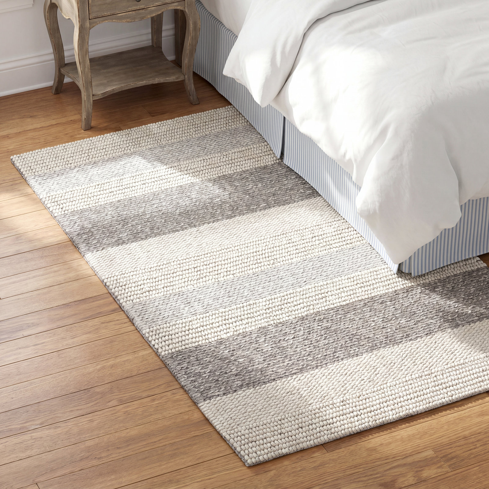 Norham Hand-Woven Striped Rug, Rectangle 8' x 10'