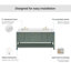 Meuble-lavabo double 73 po Moille Bayhill en vert rétro avec lavabo rectangulaire en quartz blanc pur 1,5 po-1412983981-1423336907