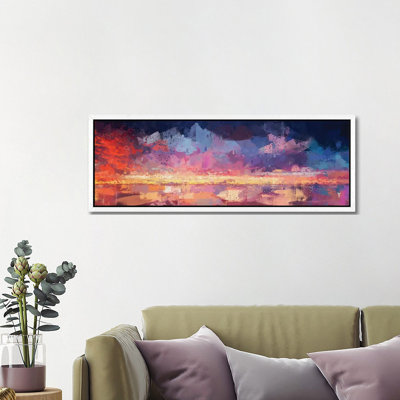 Sunset In The Matrix by Van Credi - Panoramic Painting on Canvas