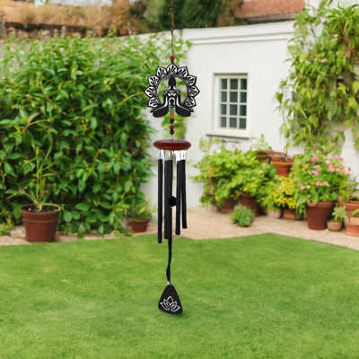 30" Long Red Cardinal Metal Wind Chime