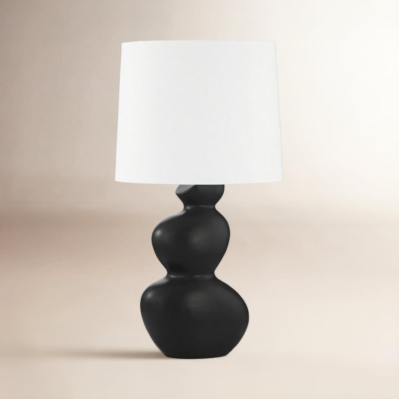Cardea 1 Light Table Lamp, Satin Black