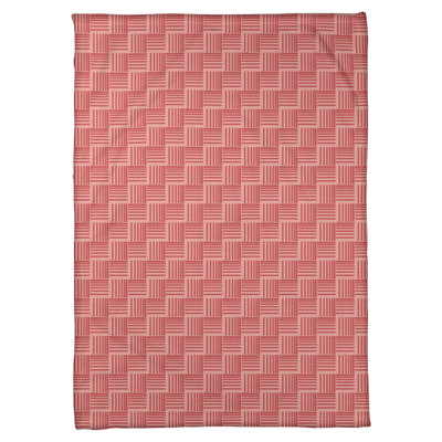 Couverture polaire à rayures classic basketweave
