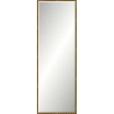 Antique Gold Wave Beveled Signature Mirror