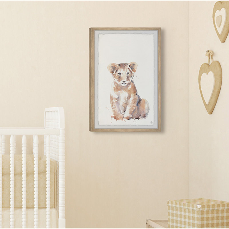 Charlene Cute Little Cub, reproduction encadrée, H 36 po x l 24 po x P 1,5 po