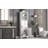 White Tall Storage Cabinet With 3 Drawers And Adjustable Shelves For Bathroom, Study, Office And Interior, MDF Board With Painted Finish-471948696