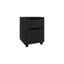 Table de chevet, 1 tiroir, 4 pieds, noir