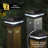 Imperial Solar Powered Integrated LED Aluminium 4 in. x 4 in. Fence Post Cap Light with Base Adapter Included-9809739-78608414