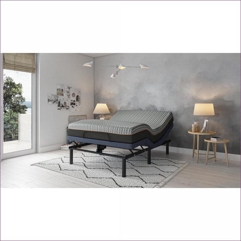 Mattresses 14\" Twin XL Copper Infused Hybrid Mattress with Cooling Cover &amp; Coil System | Foam+Spring | Black+ Gray, 14"