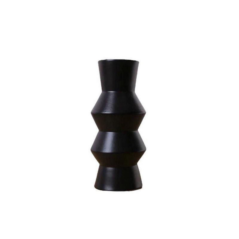 Cookinson Ceramic Table Vase, 29cm H x 11cm W x 11cm D, Black