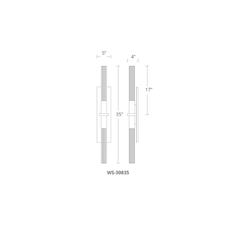 Cinema LED Armed Sconce, Black