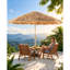 Parasol de patio en chaume 9 pi Tiki