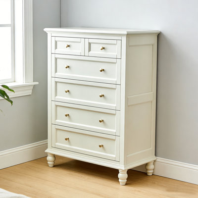 Exquisite And Durable Solid Wood 6-Drawer Cabinet
