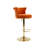 Swivel Upholstered Adjustable Height Counter Stool With Metal Base Set of 2-601589220