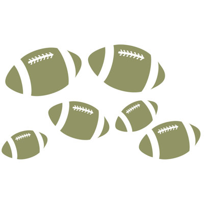 Décalcomanie murale footballs