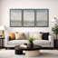 «Soft Neutral Abstract Coastal Horizon Minimal Wall Decor», reproduction d'art sur toile encadrée 3 pièces-1344777903-1344777898