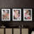 Pastel Parrot Tulips I  -Custom Framed  Premium Print W Matt - 3 Pieces-532832477-532832475