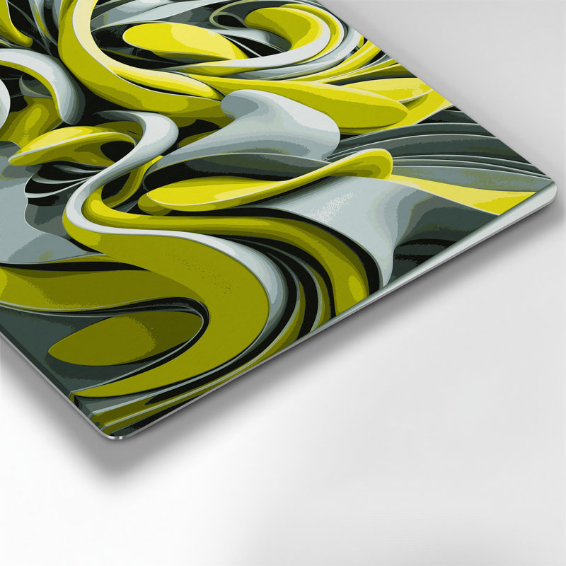 «Biomorphic Abstraction 19», art mural en métal vert