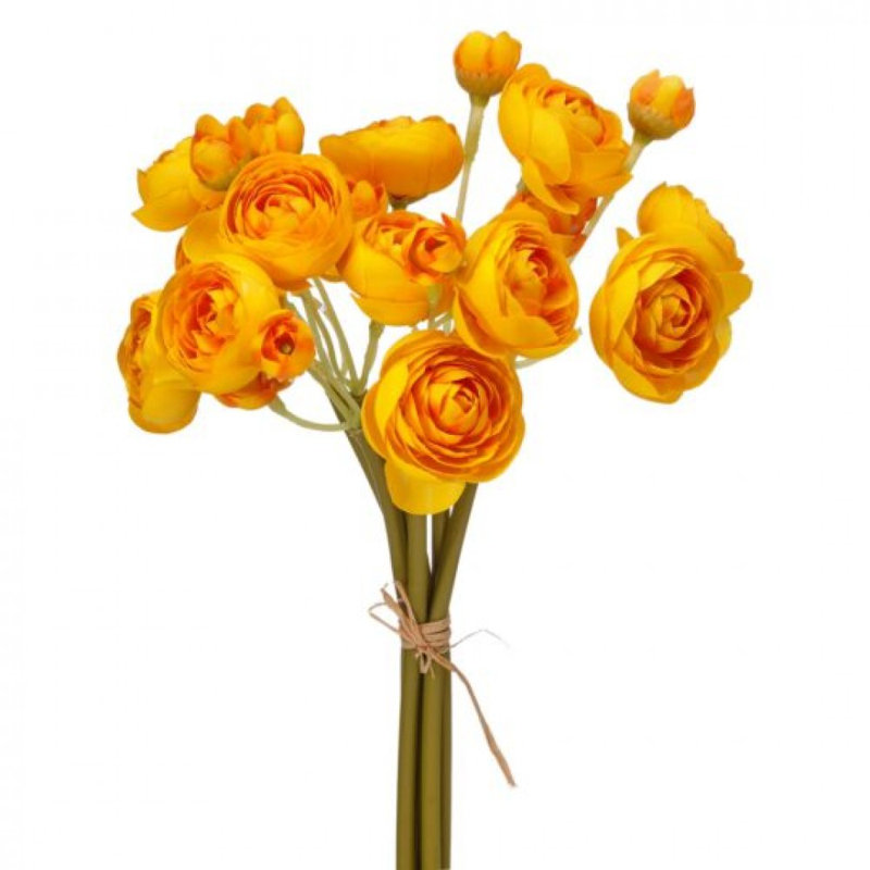 Ranunculus Bundle Artificial Flowers, Yellow