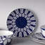 Ensemble de 4 assiettes coupées Noritake Bluefjord, 11 po