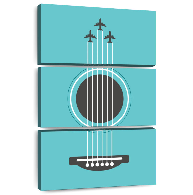 Abarca Guitar Strings Contrails, 38" H x 24" W