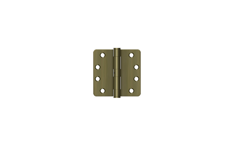 Steel Butt Bearing Hinge, Antique Brass
