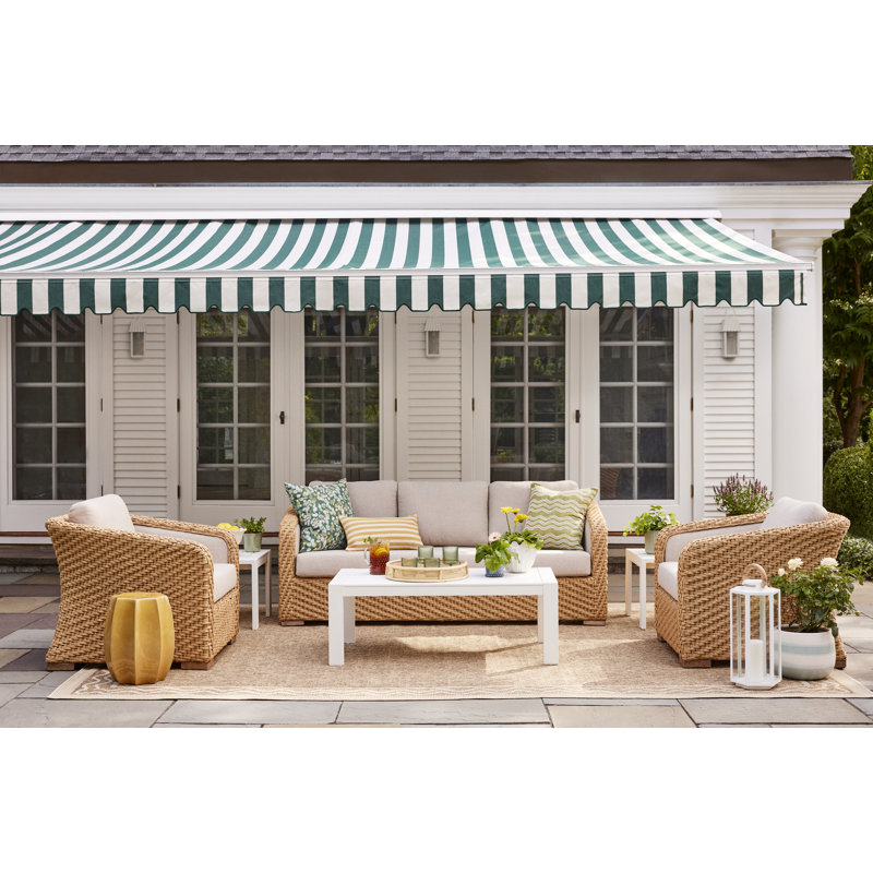 Edicott 80'' Wide Straight Patio Sofa with Cushions