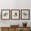 «Spring Song Blue Bird», ensemble de 3 impressions sur toile encadrées-777363411-777363414