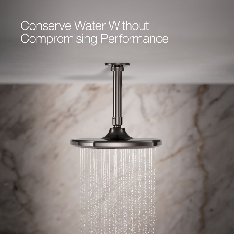 Occasion 8 In. Single-Function Rainhead, Vibrant Titanium