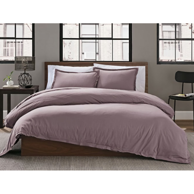 Samar Cotton Blend Percale Duvet Cover