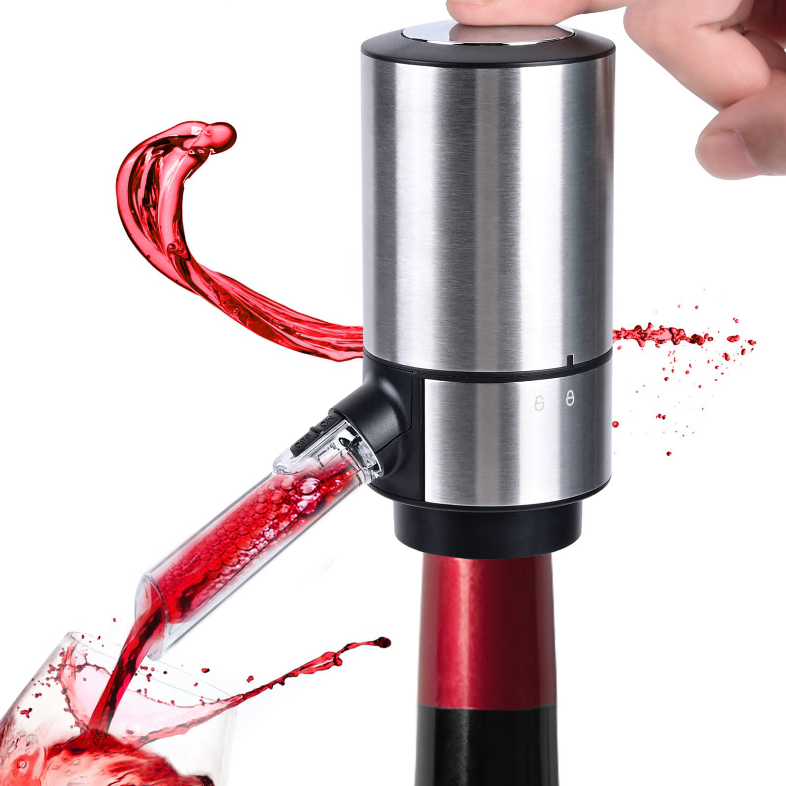 Wine Enthusiast Art Series Spiral Decanter and Aerator Set
