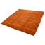 Tapis orange noué à la main unique 13 pi 0 po x 12 pi 11 po One of Kind