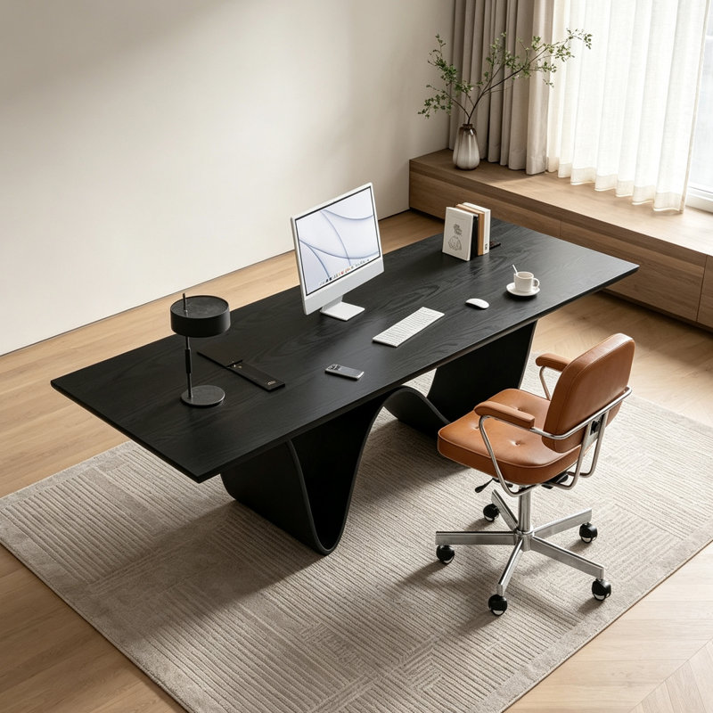 Bureau luxueux et moderne, H 28,74 po x l 62,99 po x P 31,5 po