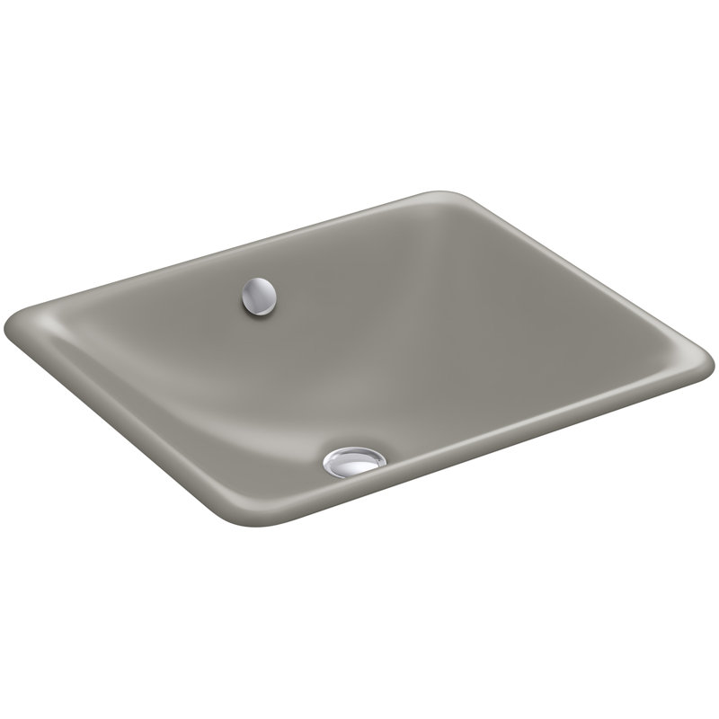 Iron Plains Dual-Mount Bathroom Sink, Cashmere