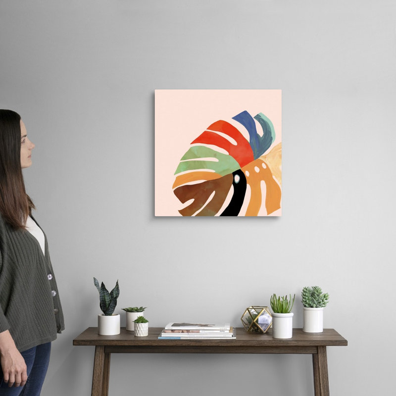 Rainbow Fern I par Aimee Wilson - reproduction d'art, Toile tendue, H 20 po x l 20 po x P 1,25 po