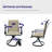 Swivel Dining Chairs Set Of 2, Outdoor Swivel Breathable Textilene Patio Chairs Lawn Chairs For Front Porch Backyard Deck, Chair