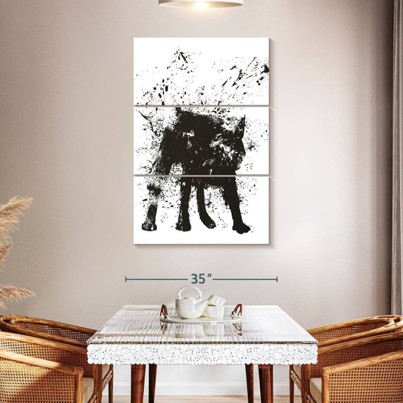Hitzel Wet Dog, 74" H x 48" W