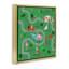 "Whimsical Dogs Map", art mural encadré flottant par Carrie Cantwell-6507369-10970918