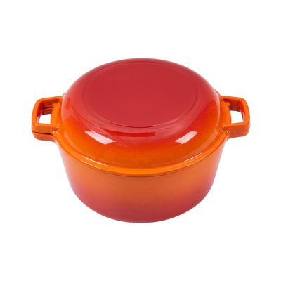 Living and Home 4.5 L Non-Stick Cast Iron Stainless Steel Stock Pot