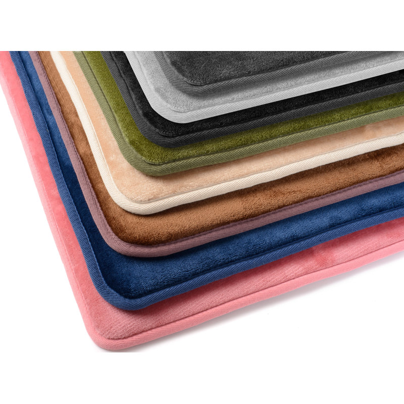 Tapis de bain antidérapant pour baignoire et douche, Noir, H 1 po x l 17 po x p 24 po