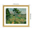 «Mont Sainte Victoire» par Paul Cezanne, reproduction d'art encadrée sur bois-1575268324