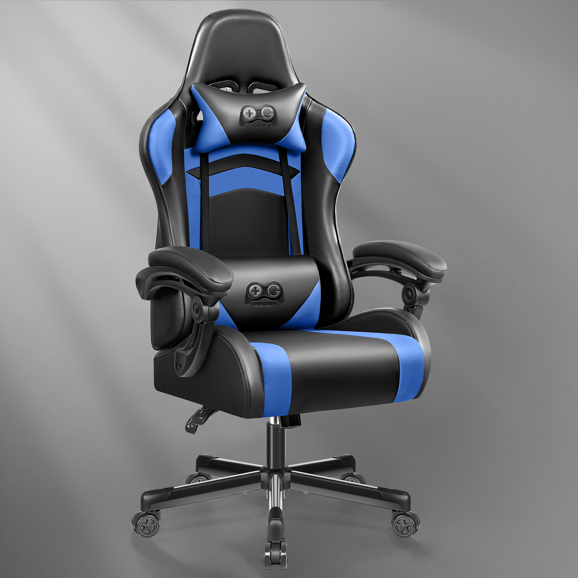 Inbox Zero Adjustable Reclining Ergonomic Faux Leather Swiveling PC