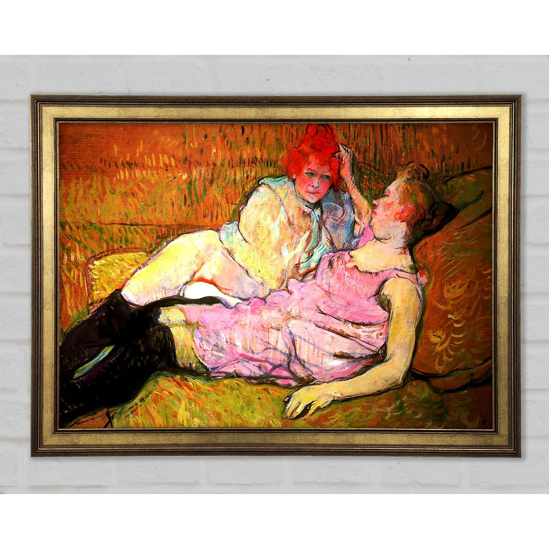 Toulouse Lautrec Das Sofa - Einzelner Bilderrahmen Kunstdrucke