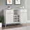 Bar de 42 po avec plateau en faux marbre Breeonna